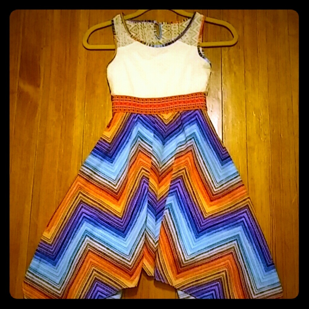 Emily West Technicolor Flowy Dress in Girls 10